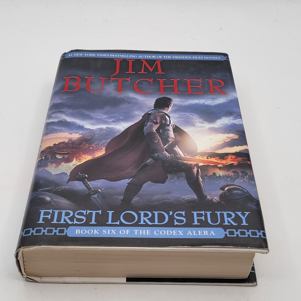 Jim Butcher First Lord's Fury Hardcover 1st Edition 1st Print Codex Alera Good